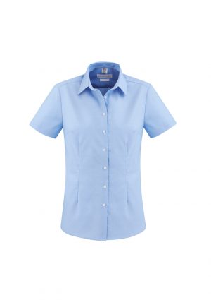 The Biz Collection Regent Ladies Short Sleeve Shirt is a wrinkle resistant 100% premium cotton short sleeve shirt.  2 colours.  6 - 24.  Great work shirts.