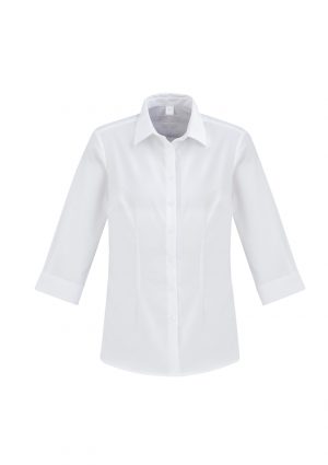 S912LT Biz Collection Ladies Regent 3/4 Sleeve Shirt - White - Promotrenz The Biz Collection Regent Ladies 3/4 Sleeve Shirt is a wrinkle resistant 100% premium cotton short sleeve shirt. 2 colours. 6 - 24. Great work shirts.