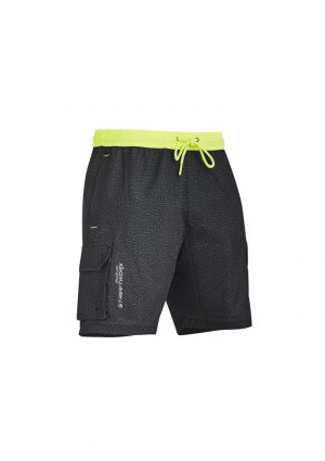 The Syzmik Streetworx Stretch Work Board Short is made from lightweight, quick dry fabric. Grey Marle or Navy Marle. XXS - 7XL. Great work shorts.