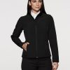 The Aussie Pacific Ladies Selwyn Softshell Jacket is a 2 layer performance softshell.  Water repellent, wind resistant.  3 colours.  Great softshell jackets.