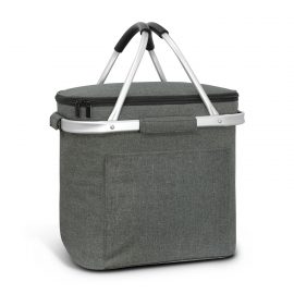 The Trends Collection Iceland Cooler Basket is a 16 litre cooler basket with aluminium frame.  Folds Flat.  Grey.  Great branded cooler bags and baskets.
