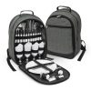 The Trends Collection Arcadia Picnic Backpack is a 4 person picnic backpack.  Available in Grey. Multiple branding options.  Great branded picnic sets.
