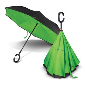 The Trends Collection Gemini Inverted Umbrella is an 8 panel inverted umbrella.  4 colours.  Print or digital transfer.  Great branded inverted umbrellas.