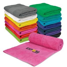 The Trends Collection Dune Beach Towel is a luxurious 420gsm beach towel made from cotton terry towelling.  14 colours.  Great branded beach towels.