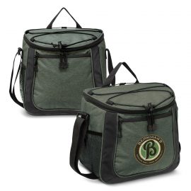 The Trends Collection Aspiring Cooler Bag is an elite cooler bag with zip closure and elastic lacing.  In Grey.  Great branded corporate cooler bags.