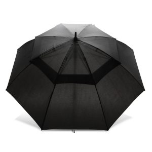 The Trends Collection Swiss Peak Tornado Storm Umbrella is a 8 panel umbrella with auto opening. Black. Great premium storm umbrellas.