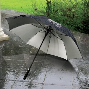 116617 Trends Collection Patronus Umbrella - Promotrenz The Trends Collection Patronus Umbrella is a premium 8 panel sports umbrella. Strong canopy with silver underside. Black. Great branded corporate umbrellas.