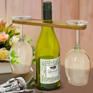 116731 Trends Collection Marlborough Wine Glass Holder - Promotrenz The Trends Collection Marlborough Wine Glass Holder is an elegant wine glass holder made from acacia wood. Holds 2 glasses. Great branded wine products.