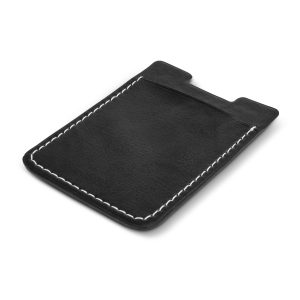 The Trends Collection Bond Phone Wallet is a classy PU leather phone wallet with white stitching. Black. Great branded phone wallets for your clients.