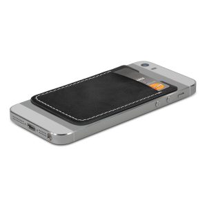 The Trends Collection Bond Phone Wallet is a classy PU leather phone wallet with white stitching. Black. Great branded phone wallets for your clients.