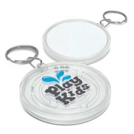 The Trends Collection Puzzle Key Ring is a novel anti stress key ring with puzzle.  In White.  Great branded practical key rings for your clients.