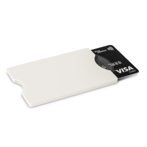 The Trends Collection RFID Card Protector is a strong plastic credit card holder.  Metal foil lining that protects chipped cards from theft.  Great security products.