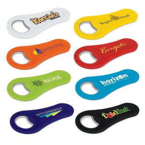112388 Trends Collection Max Magnetic Bottle Opener The Trends Collection Max Magnetic Bottle Opener is a plastic and metal bottle opener with a strong magnet. 8 colours. Great branded magnetic bottle openers.