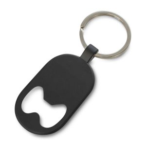 The Trends Collection Brio Bottle Opener Key Ring is a metal bottle opener key ring with matt finish. Black. Great branded bottle opener key rings.