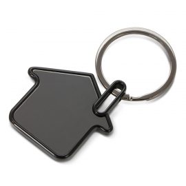 The Trends Collection Capital House Key Ring is a metal house shaped key ring with gunmetal plate finish.  Gunmetal.  Great branded house key rings.