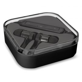 The Trends Collection Vibe Bluetooth Earbuds are bluetooth earbuds produce 3 hours of hi definition stereo sound.  Black.  Great branded bluetooth earbuds.