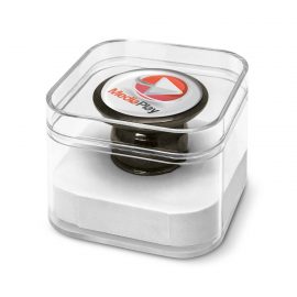 The Trends Collection Enzo Magnetic Phone Holder secures to car dashboards to use as a GPS.  In Black.  Full colour or laser engrave.  Great tech products.