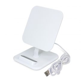 The Trends Collection Phaser Wireless Charging Stand Square is a stylish 5 watt wireless phone charger with adjustable stand.  Great branded wireless charging stand.