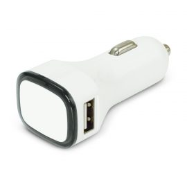 The Trends Collection Zodiac Car Charger is a dual car charger that will charge 2 phones.  8 coloured rings.  Great branded car charger promo products.