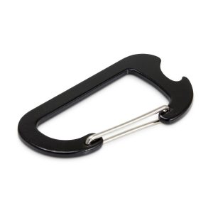 The Trends Collection Carabiner Bottle Opener is a sturdy aluminium bottle opener with a carabineer clip. Laser Engraves. Great branded bottle openers.