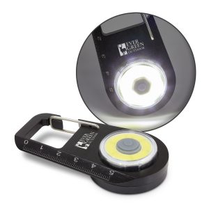 116108 Trends Collection Carabiner COB Light - Promotrenz The Trends Collection Carabiner COB Light is a very bright multi-function light which has a carabineer for clipping. Black. Great branded light promo products.