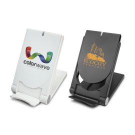 The Trends Collection Bionic Wireless Charging Stand is a dual function 5 watt wireless phone charger.  White or Black.  Great branded wireless charging stands.