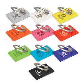 The Trends Collection Vega Phone Grip is a low profile plastic phone grip that secures to phones.  10 colours.  Great branded promo phone grips.