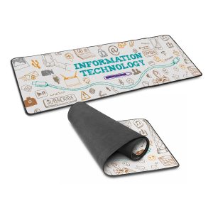 The Trends Collection Jumbo Desk Mat is a large desk mat with slip resistant rubber base with microfibre surface.  Sublimation printed promo products.