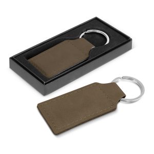 The Trends Collection Ashton Key Ring is a rectangular PU leather key ring with matching stitching.  4 colours.  Laser Engraved.  Smart leather promo key rings.