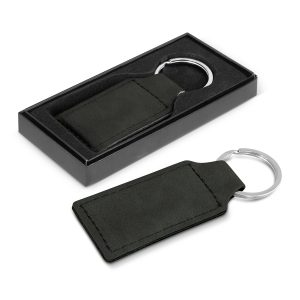 The Trends Collection Ashton Key Ring is a rectangular PU leather key ring with matching stitching.  4 colours.  Laser Engraved.  Smart leather promo key rings.