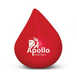 The Trends Collection Stress Blood Drop is a blood drop shaped squeezable stress reliever.  In Red.  1 colour print.  Great branded anti stress promo products.