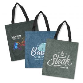 The Trends Collection Viva Heather Tote Bag is a large reusable tote bag with heather style finish.  3 colours.  Great branded heather tote bags. 