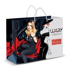 The Trends Collection XL Laminated Paper Carry Bag Full Colour is a large paper carry bag with rope handles.  Full Colour printing.  Great branded paper bags.