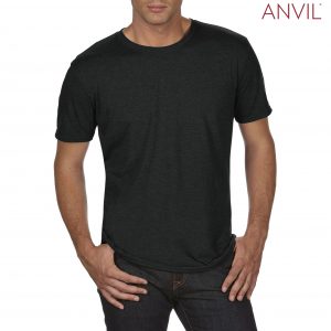 The Anvil Tri Blend Adult Combed Ring Spun Tee is a 159gm2 pre shrunk 50% polyester tee. 6 colours. S - 3XL. Great branded polyester/cotton tees.