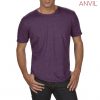 6750 Anvil Tri Blend Adult Combed Ring Spun Tee – Heather Aubergine