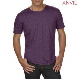 The Anvil Tri Blend Adult Combed Ring Spun Tee is a 159gm2 pre shrunk 50% polyester tee.  6 colours.  S - 3XL.  Great branded polyester/cotton tees.