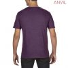 6750 – Anvil Tri Blend Adult Combed Ring Spun Tee – Heather Aubergine