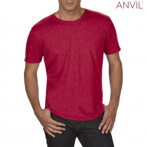 The Anvil Tri Blend Adult Combed Ring Spun Tee is a 159gm2 pre shrunk 50% polyester tee. 6 colours. S - 3XL. Great branded polyester/cotton tees.