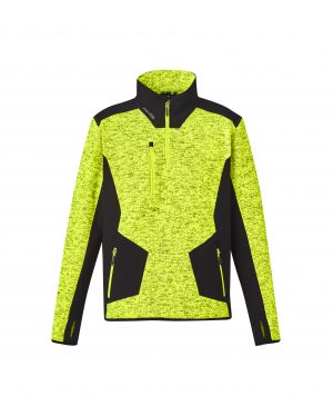 The Syzmik Streetworx Reinforced 1/4 Zip Hoodie is a knitted polyester hoodie with contrast softshell panels.  Up to 7XL.  5 colours.  Great knitted hoodies.