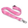 116611 Trends Collection Soft Touch Logo Lanyard – Pink