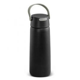 The Trends Collection Bluetooth Speaker Vacuum Bottle is a stylish 700ml double wall stainless bottle.  Water resistant speaker.  Great branded tech bottles. 