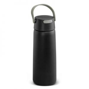 The Trends Collection Bluetooth Speaker Vacuum Bottle is a stylish 700ml double wall stainless bottle. Water resistant speaker. Great branded tech bottles.