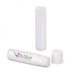 The Trends Collection Classic Lip Balm is a fragranced lip balm with twist action.  White.  Great branded lip balms from Trends Collection.