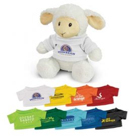 The Trends Collection Lamb Plush Toy is a soft lamb plush toy with tee.  9 colours.  Great branded awareness promo products from Trends Collection.