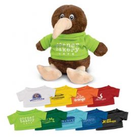 The Trends Collection Kiwi Plush Toy is a soft kiwi plush toy with tee in 9 colours.  Great brand awareness promo products from Trends Collection.