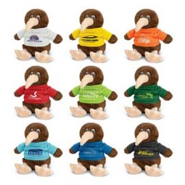The Trends Collection Kiwi Plush Toy is a soft kiwi plush toy with tee in 9 colours.  Great brand awareness promo products from Trends Collection.