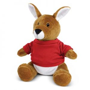 The Trends Collection Kangaroo Plush Toy is a soft kangaroo plush toy with a pouch and tee. 9 colours. Great branded cuddly toys from Trends Collection.