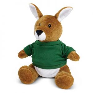 The Trends Collection Kangaroo Plush Toy is a soft kangaroo plush toy with a pouch and tee. 9 colours. Great branded cuddly toys from Trends Collection.