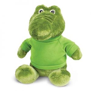 The Trends Collection Crocodile Plush Toy is a soft crocodile plush toy with tee. 9 colours. Great branded awareness promo products from Trends Collection.
