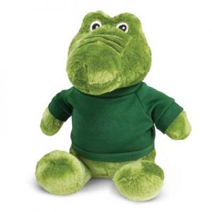 The Trends Collection Crocodile Plush Toy is a soft crocodile plush toy with tee. 9 colours. Great branded awareness promo products from Trends Collection.